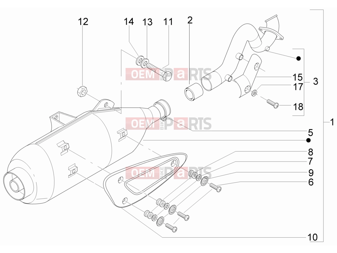 gilera 2009 Runner 200 ST 4T Engine » Silencer