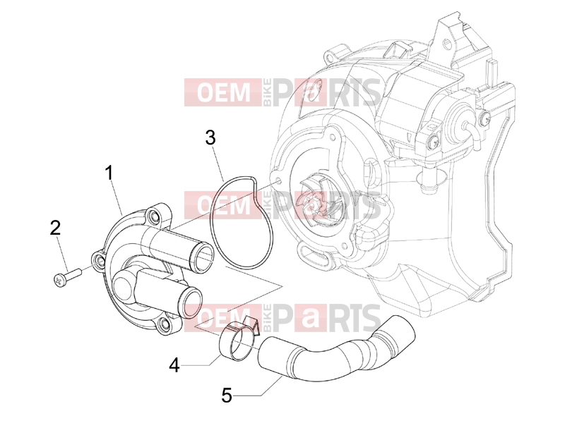 gilera 2010 Runner 200 ST 4T Engine » Cooler pump