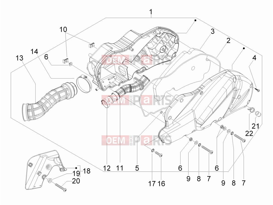 gilera 2011 Runner 200 ST 4T Engine » Air filter
