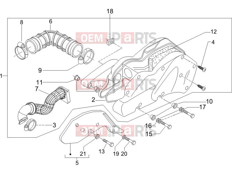 gilera 2005 Runner 125 VX 4T Engine » Air filter