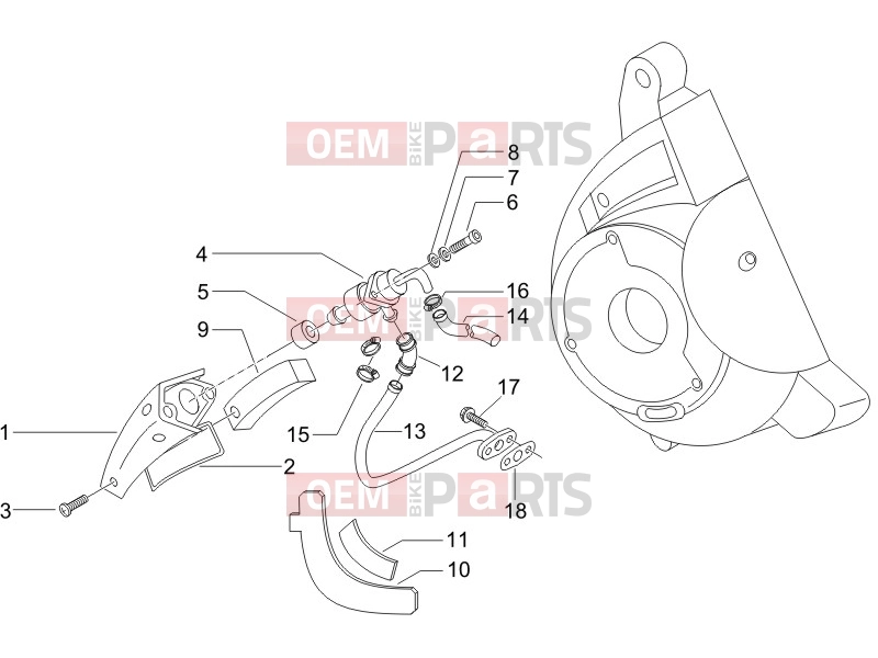 gilera 2005 Runner 125 VX 4T Engine » Secondary air box