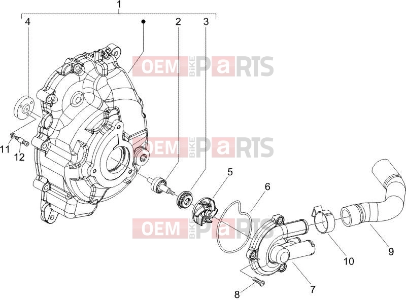 gilera 2006 Runner 125 VX 4T Engine » Cooler pump