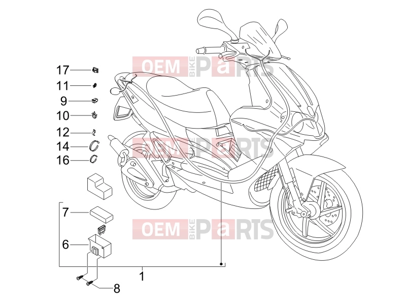 gilera 2005 Runner 125 Race VX 4T Electrical system » Main cable harness