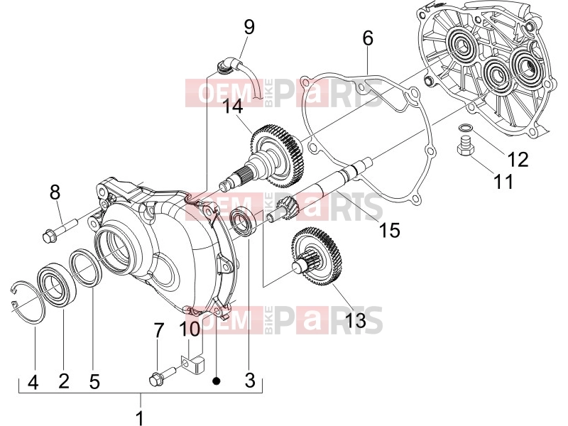 gilera 2005 Runner 200 VXR 4T Engine » Reduction unit