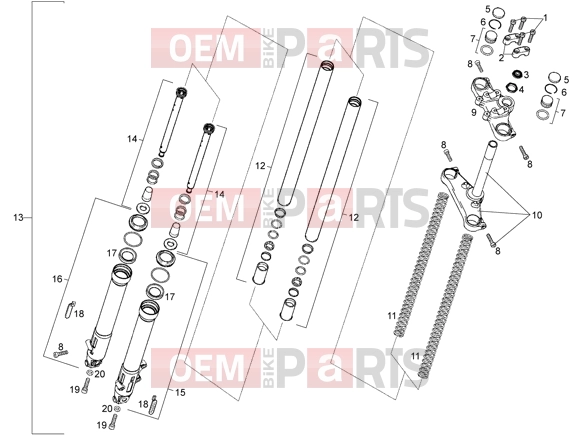 gilera SMT Suspensions-Wheels » Front fork