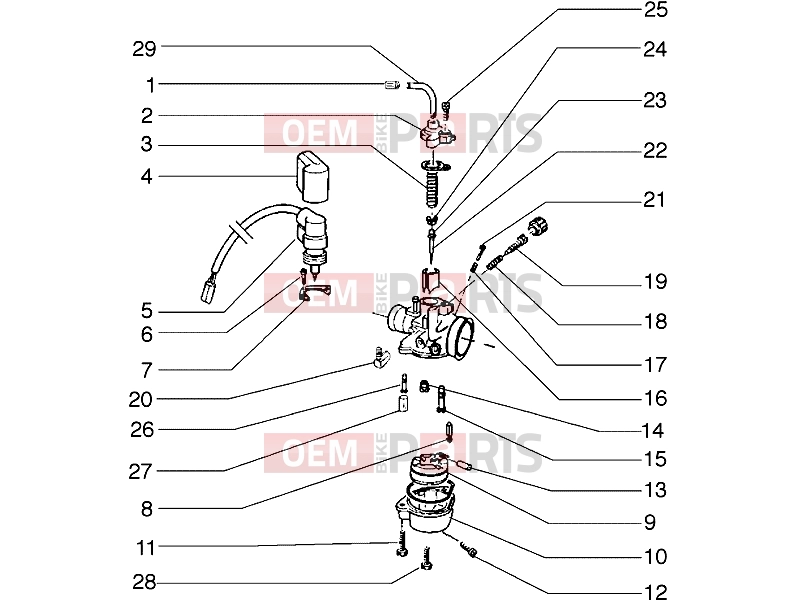 gilera Stalker 50 Engine » Carburettor