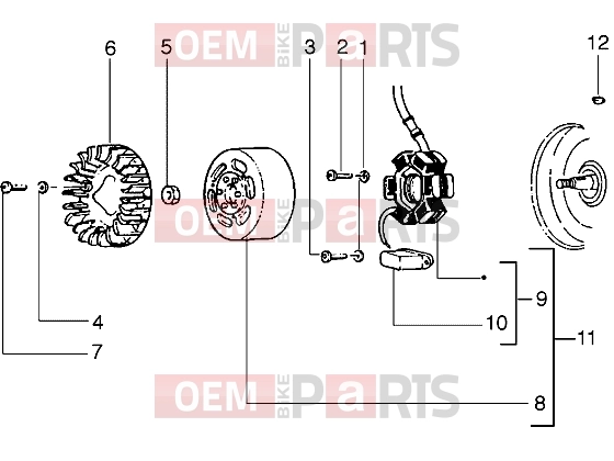 gilera Stalker 50 Engine » Flywheel magneto