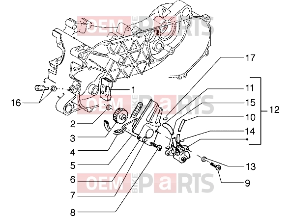 gilera Stalker 50 Engine » Oil pump