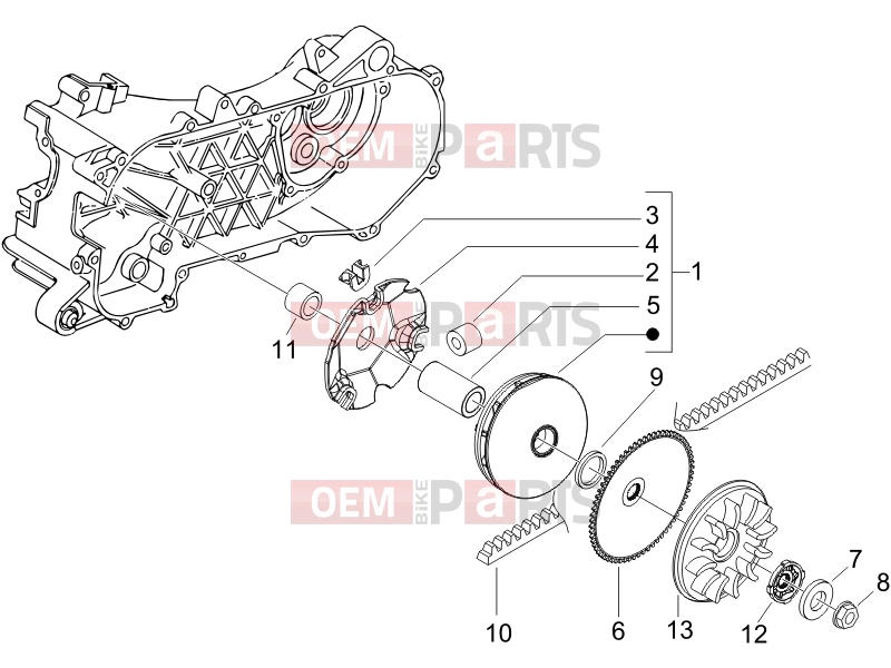 gilera 2008 Stalker 50 Engine » Driving pulley