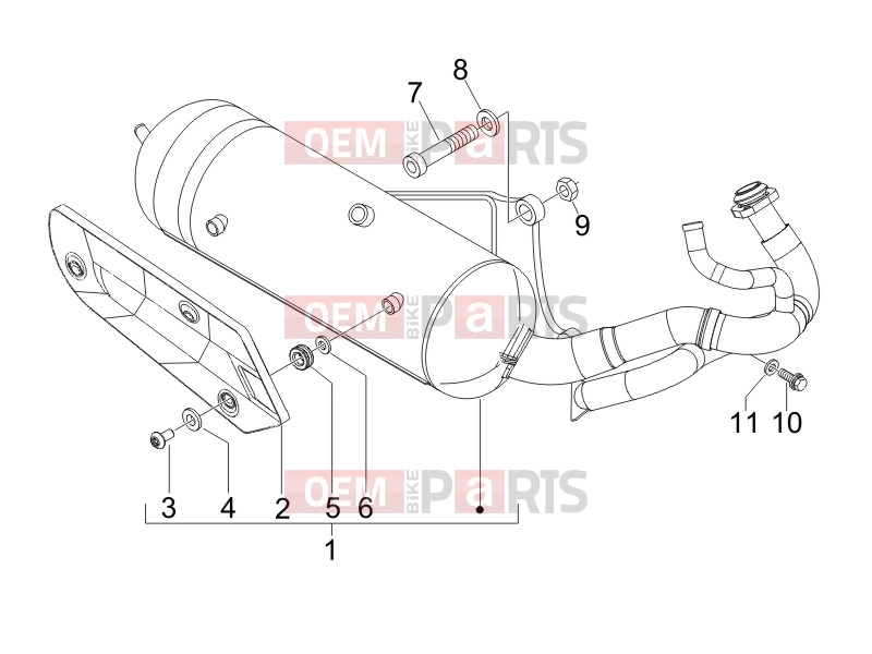 gilera 2009 Stalker 50 Engine » Silencer