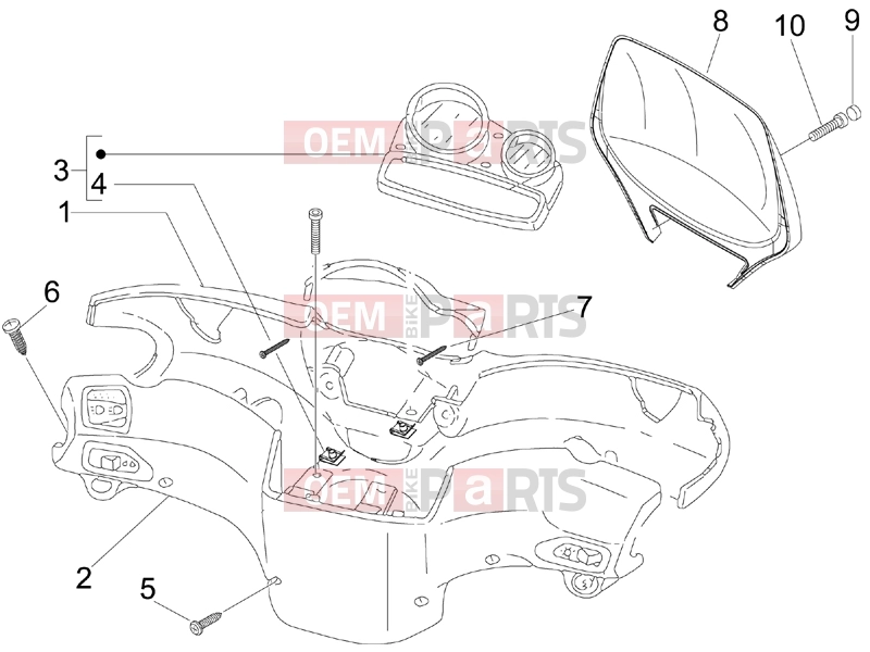 gilera 2012 Stalker 50 Handlebars/Steering » Handlebars coverages