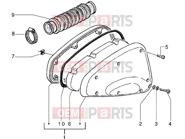 gilera Storm 50 Engine » Air cleaner
