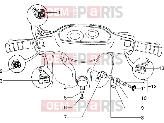 gilera Storm 50 Electrical system » Electrical devices