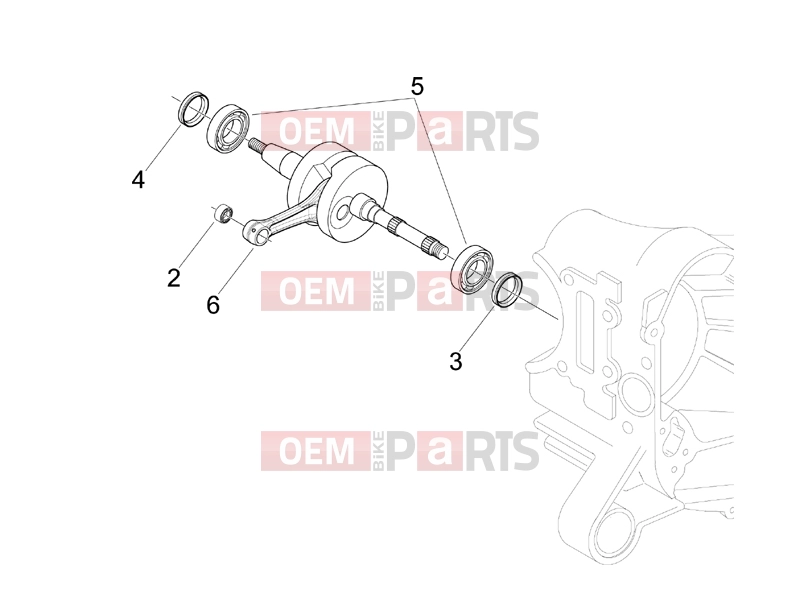 gilera 2007 Storm 50 Engine » Crankshaft