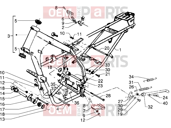 gilera Surfer Chassis » Frame