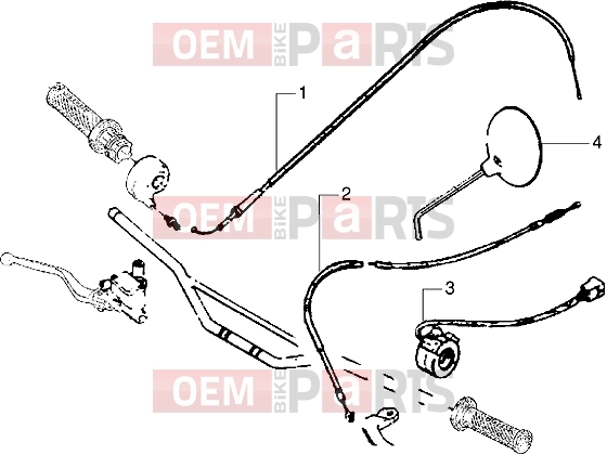 gilera Surfer bowdenek » transmissions-switch-driving mirror