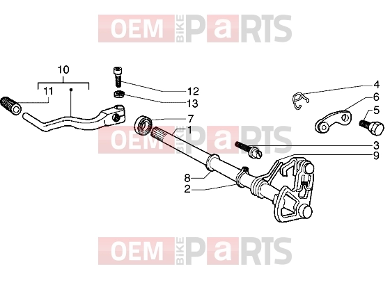 gilera Zulu Engine » Gear selector