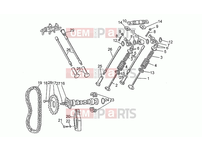 MOTOGUZZI 65 GT 650 ENGINE » Timing system