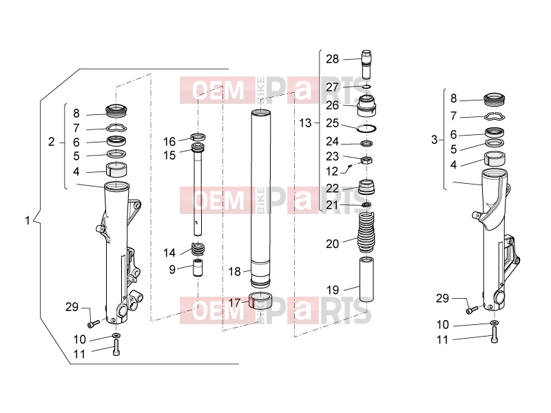 MOTOGUZZI Breva 1200 FRAME » Front fork