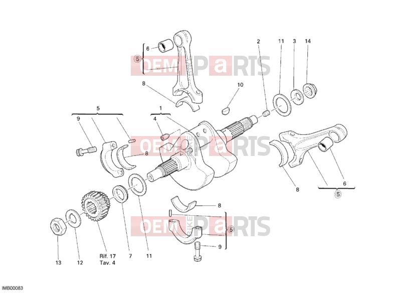 DUCATI 2008 Monster S4RS CRANKSHAFT » ENGINE CASE