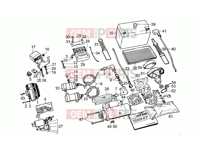 MOTOGUZZI SP 1000 FRAME » Battery