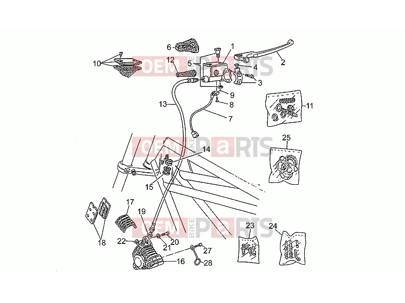 MOTOGUZZI SP 750 FRAME » Front master cilinder