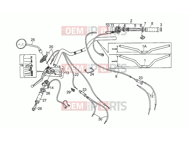 MOTOGUZZI Strada 750 FRAME » Handlebar - Controls