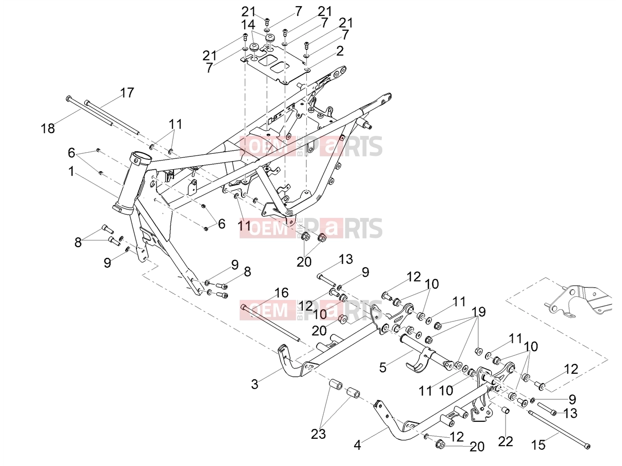 MOTOGUZZI V9 Roamer 850 ABS Frame » Frame