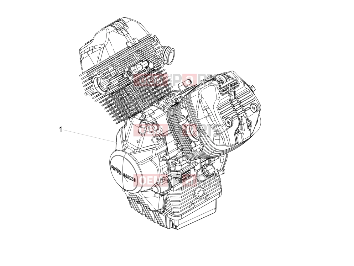 MOTOGUZZI V9 Roamer 850 ABS Engine » Engine-Completing part-Lever