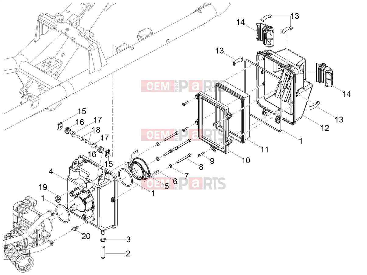 MOTOGUZZI V 85 TT e4 ABS 2019 (EMEA) Engine » Air box