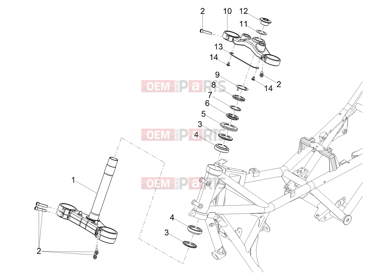 MOTOGUZZI V 85 TT e4 ABS 2019 (EMEA) Handlebar - Controls » Steering