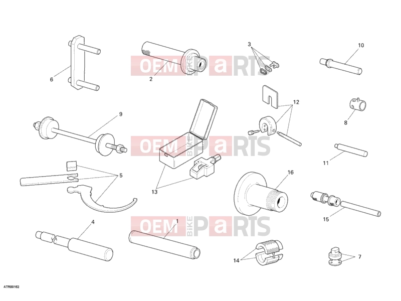 DUCATI 2007 Superbike 1098 WORKSHOP SERVICE TOOLS, FRAME » FRAME