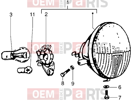 vespa Electrical system » Optical unit