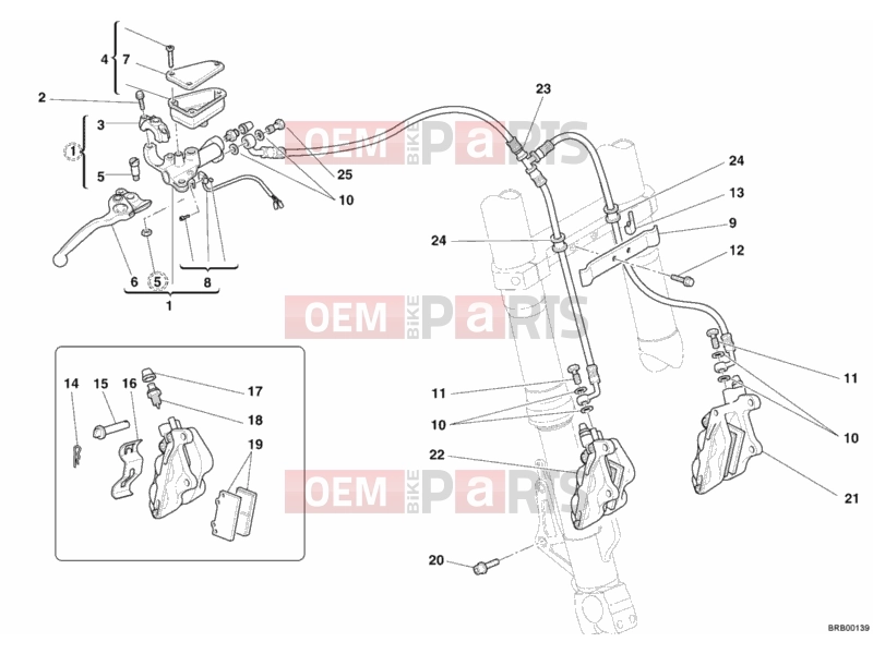 DUCATI 2007 Multistrada 1100 S FRONT BRAKE SYSTEM » BRAKING SYSTEM