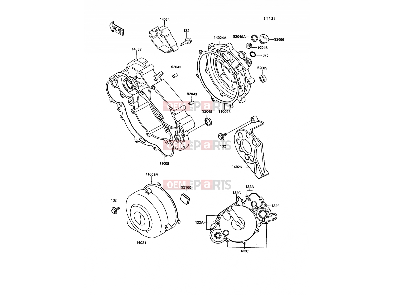 KAWASAKI 1989 Engine Cover(s)