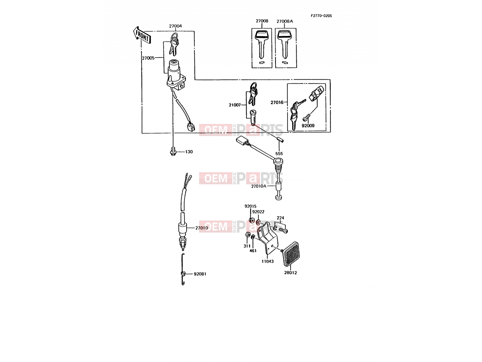 KAWASAKI 1990 Ignition Switch