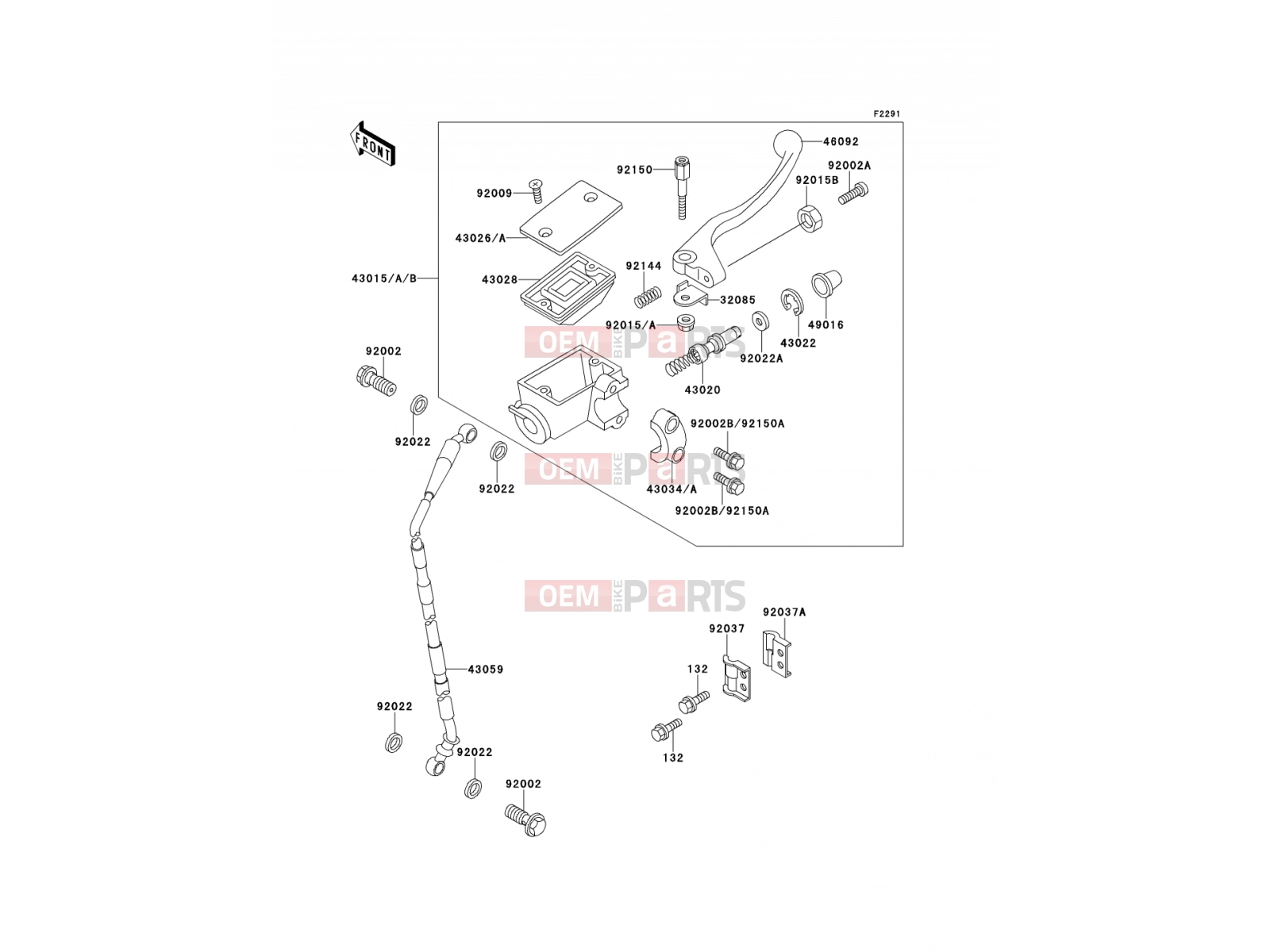 KAWASAKI 1990 Front Master Cylinder
