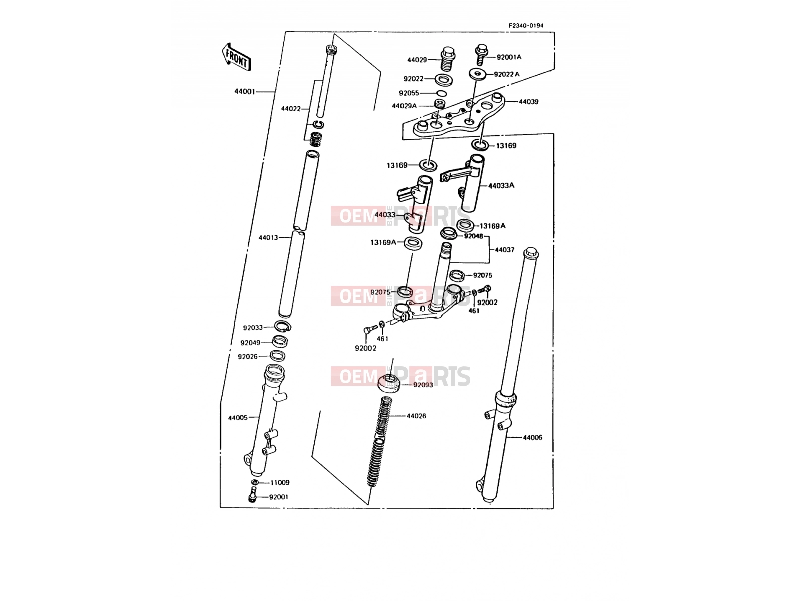 KAWASAKI 1991 Front Fork