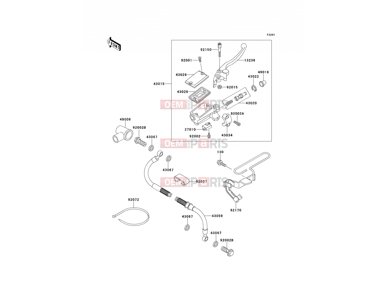 KAWASAKI 1991 Front Master Cylinder