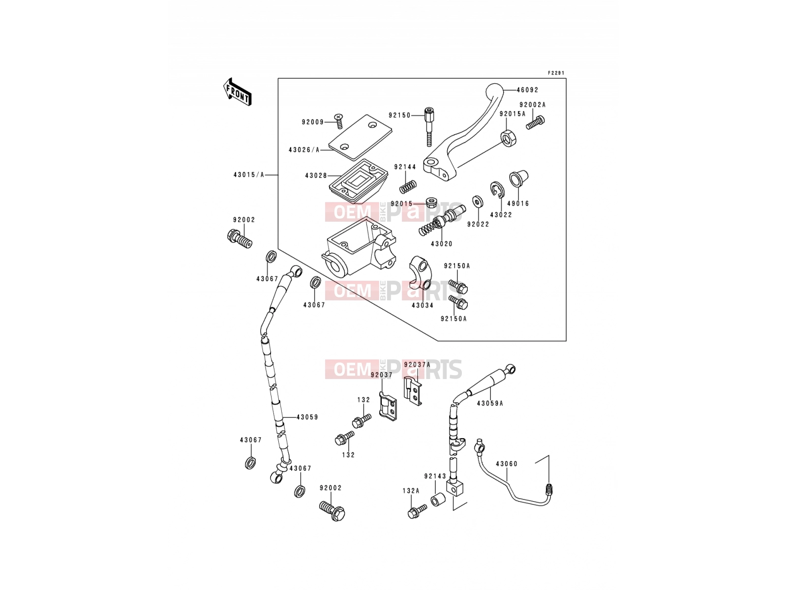 KAWASAKI 1992 Front Master Cylinder