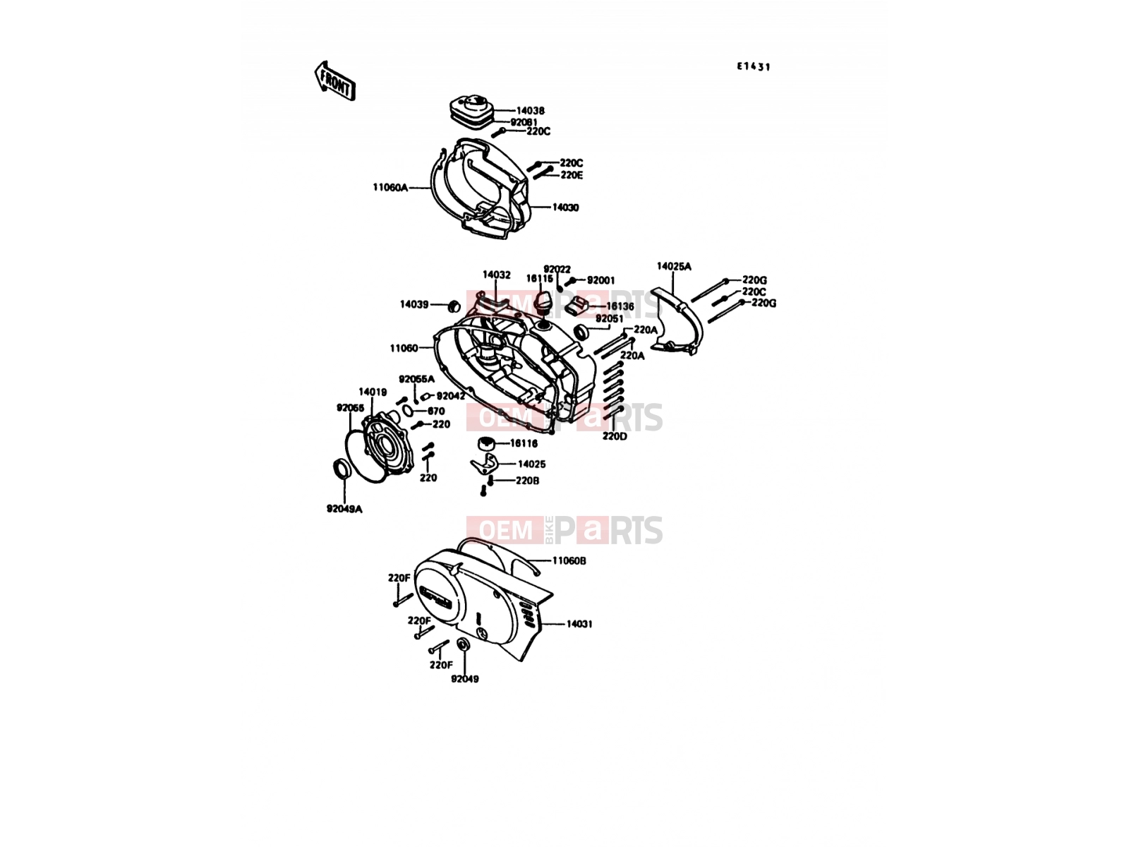 KAWASAKI 1992 Engine Cover(s)