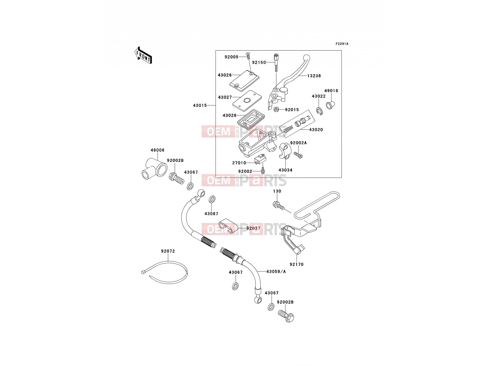 KAWASAKI 1992 Front Master Cylinder