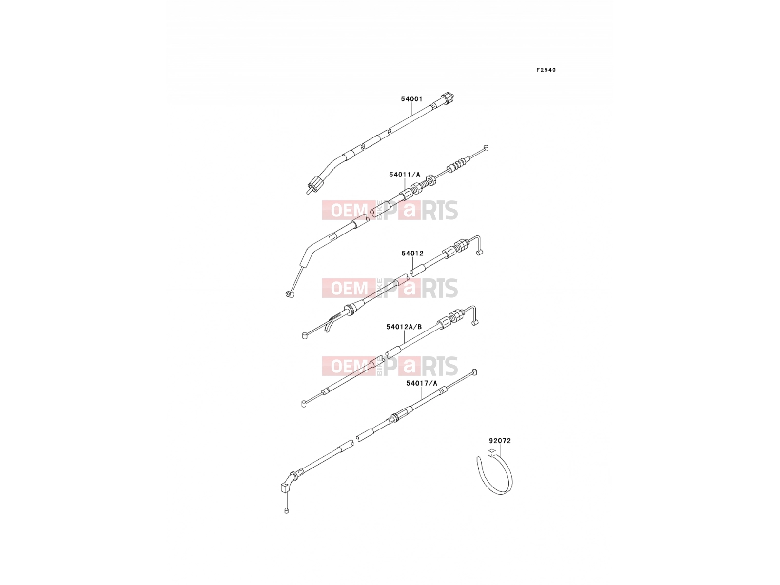 KAWASAKI 1994 Cables