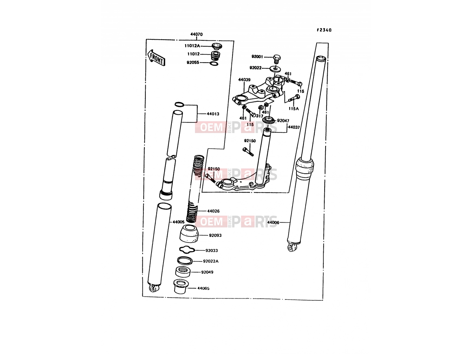 KAWASAKI 1994 Front Fork