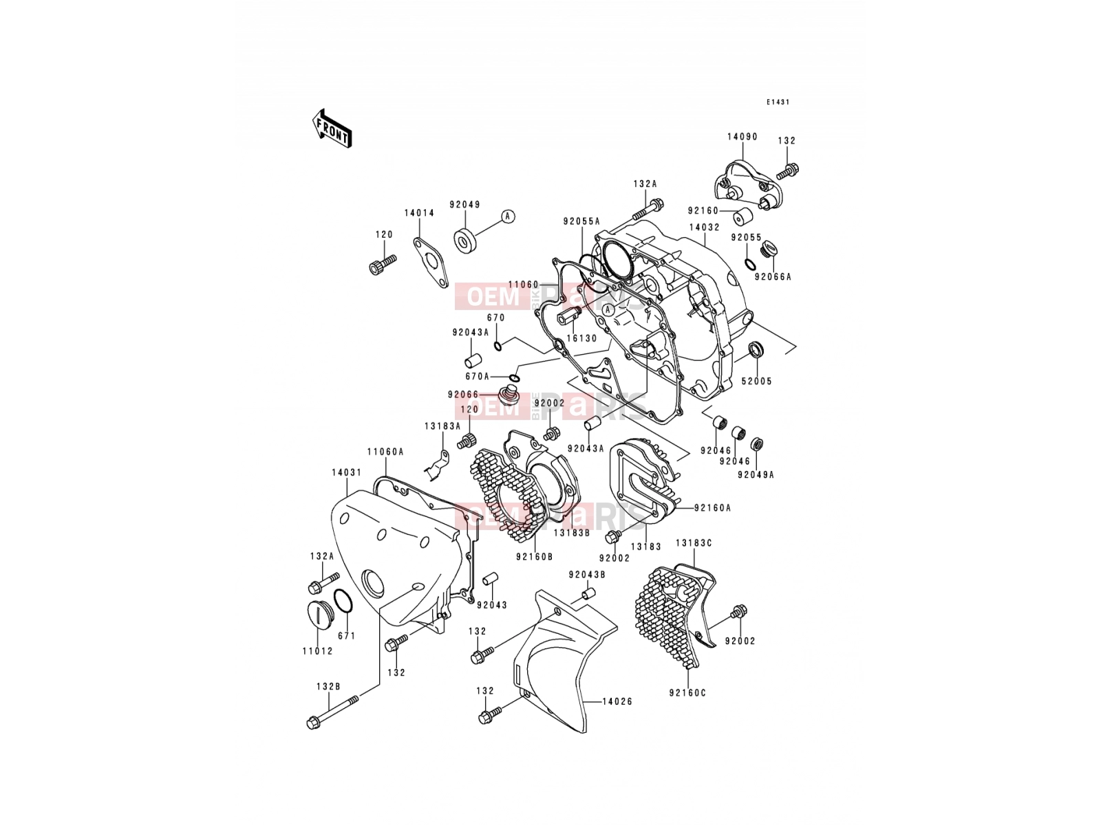 KAWASAKI 1996 Engine Cover(s)