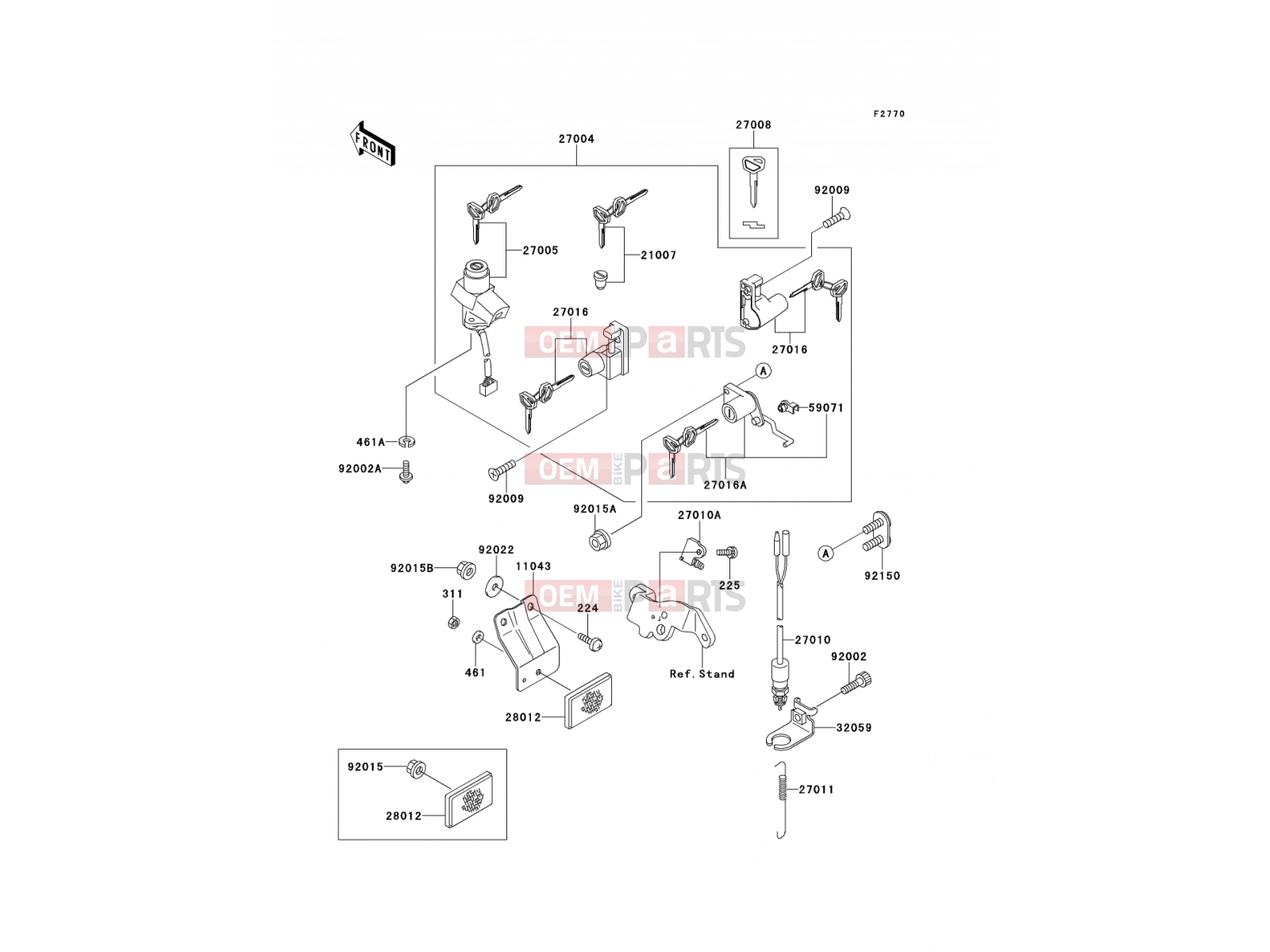 KAWASAKI 1997 Ignition Switch