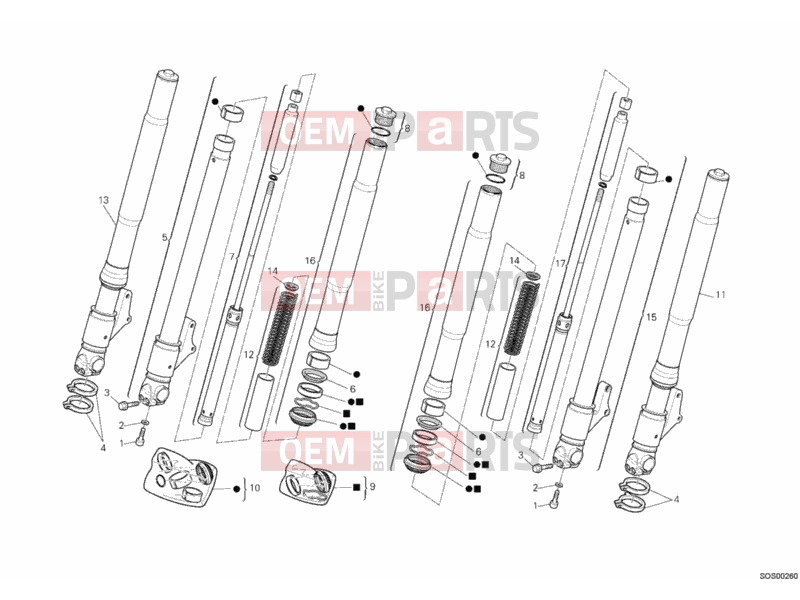 DUCATI 2007 Monster 695 FRONT FORK » FRONT SUSPENSION