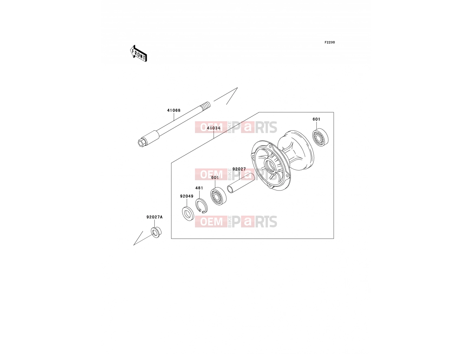 KAWASAKI 1999 Front Hub