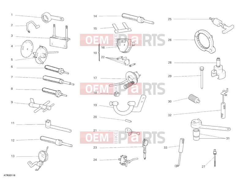 DUCATI 2007 Monster 695 WORKSHOP SERVICE TOOLS, ENGINE » UNCLASSIFIED