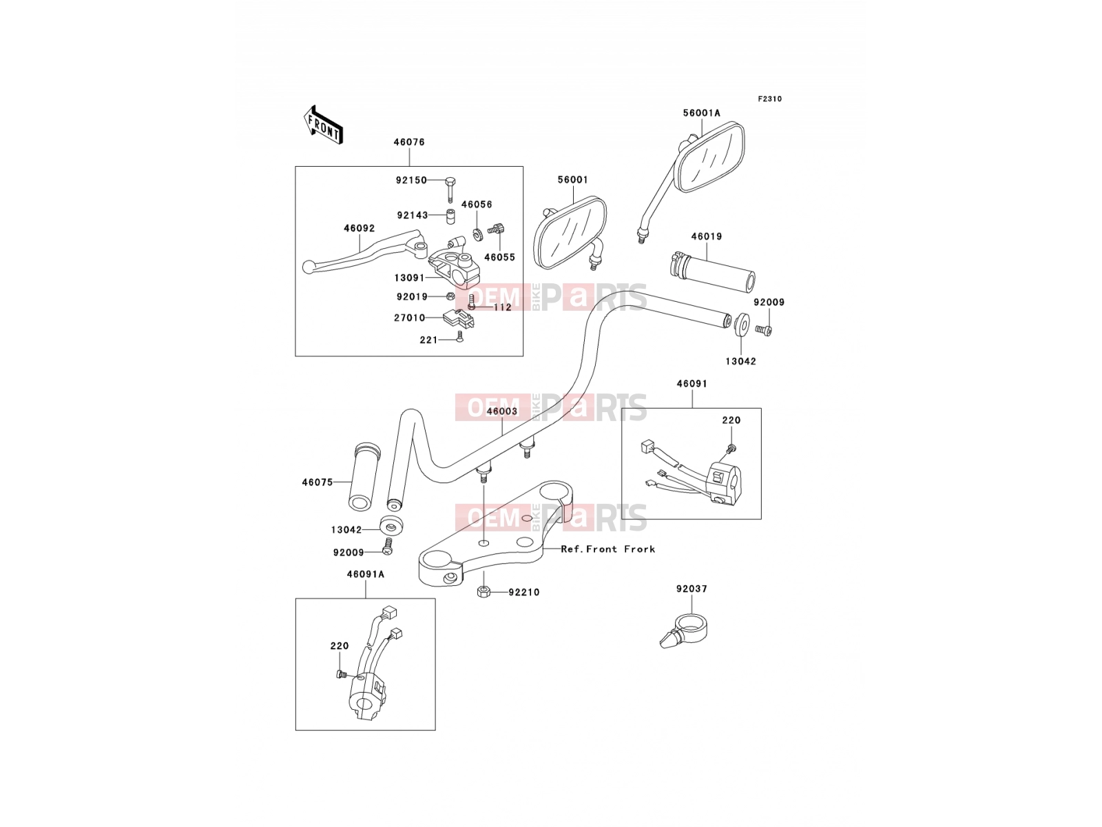 KAWASAKI 2003 Handlebar